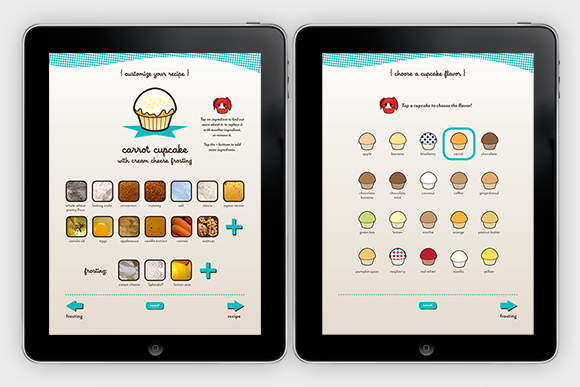Sweeter than Sugar app: shown on iPad
